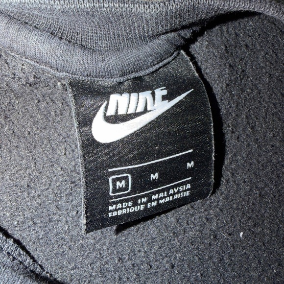 Nike Charcoal Crewneck with White Logo - Picture 5 of 7